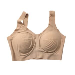 Commando Women's Seamless‎ Padded Bra Size Medium Wide Strap Bralette Comfy Nude